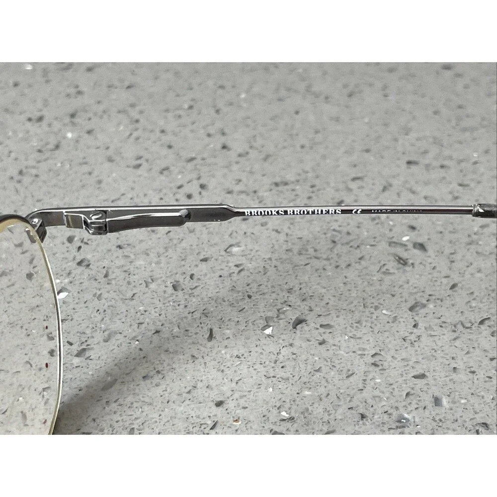 Brooks Brothers BB 189 1081 Silver Eyeglasses Frames ONLY 50-19 135 Italy Unisex